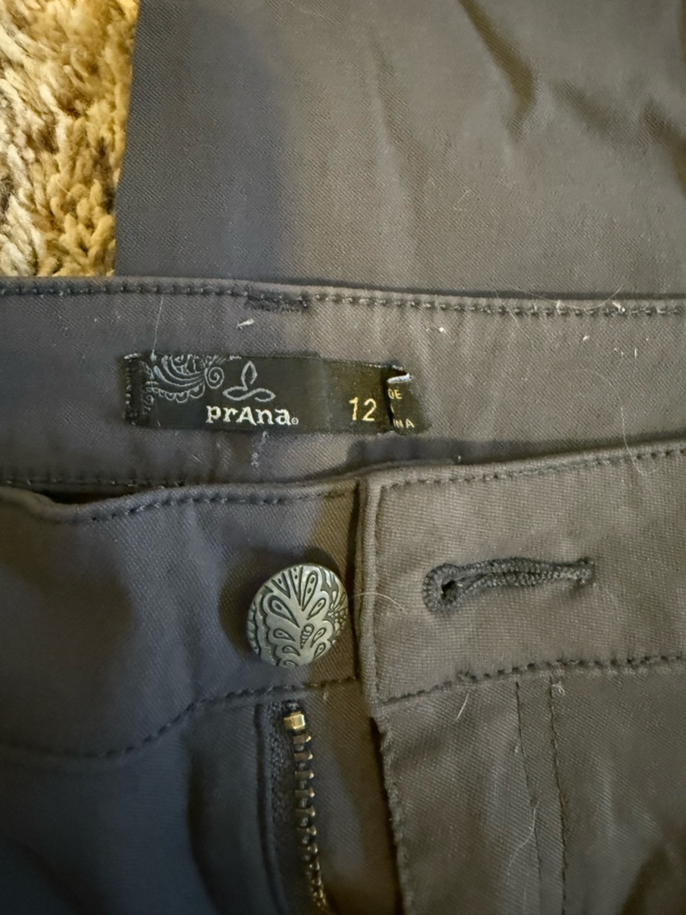 prAna Womens Pants in Charcoal Gray